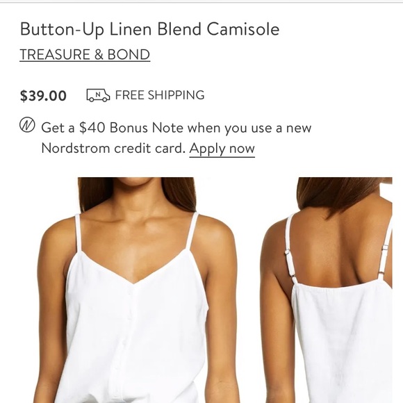 Linen Cami - Picture 3 of 3